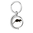 thumbnail image 1 of Black Mouse Animal Portrayal Rotating Keychain Metal Keyring Holder, 1 of 2