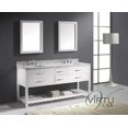 thumbnail image 2 of Caroline Estate 72" Double Bath Vanity in White with White Marble Top and Square Sinks with Matching Mirrors, 2 of 6
