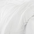 thumbnail image 5 of Serta Simply Clean Antimicrobial 3-Piece White Solid Pleated Comforter Set, Full/Queen, 5 of 9
