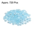 thumbnail image 3 of REGALWOVEN 6mm AB Flat Back Pearls Loose Half Round Resin Pearl Beads DIY Crafts Colorful Light Blue, 3 of 5