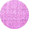 thumbnail image 1 of Ahgly Company Indoor Round Persian Pink Traditional Area Rugs, 5' Round, 1 of 4