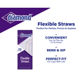 thumbnail image 6 of Diamond® Flexible Straws, includes 12 Packs of 100 Straws – 1200 Total, 6 of 7