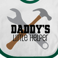 thumbnail image 4 of Inktastic Daddy's Little Helper Tool Set Boys Baby Bib, 4 of 4