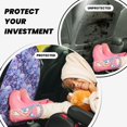 thumbnail image 4 of Fuzoiu flower crystal Skull Print 2 Pack Kick Mat Back Seat Protector With 3 Storage Pockets, Universal Car Seat Back Organizer For Kids Pets, Waterproof Backseat Protector For Most Car, 4 of 8