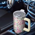 thumbnail image 6 of OBREWU Pioneer Flower Tumbler with Handle and Lid,40oz Pioneer Flower Double Wall Vacuum Insulated Tumbler,Pioneer Flower Cups Gift for Women and Men, 6 of 7