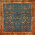 thumbnail image 4 of Unique Loom Outdoor Traditional Collection Area Rug - Legacy (7' 10" Square Navy Blue/Brown), 4 of 8