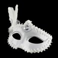 thumbnail image 3 of Feather Pearl Mask Halloween Party Masquerade White Black Eye Masks Women Night Club Shows Dance Role Playing Prop Decorations, 3 of 5