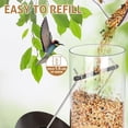thumbnail image 4 of Metal Bird Feeders for Outdoors Hanging, 6-Port Tube BirdFeeders for Outside, Finch Feeders for Outside, Brushed Copper Finishing, Bird Feeder with Heavy Duty Metal Lid, Chew-Proof 1 Pack, 4 of 6