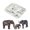 3343, variant on Gieenan Giraffe Lion Elephant Kitchen Baking Mold Silicone Cake Decorating Tools Fondant