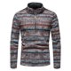 thumbnail image 2 of Suéter de estilo étnico con media cremallera y cuello alto para hombre Pompotops oipoqjl19342, 2 of 9