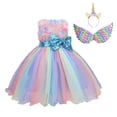 thumbnail image 5 of Tendencia de moda Unicornio Lindo Lazo Ropa para niños Ropa de princesa Malla Regalo del día de las niñas Ropa, 5 of 5