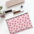thumbnail image 6 of Susaid Strawberries Print Makeup Mini Bags for Women Multi Color Cosmetics Bag Travel Toiletry Bag Pencil Pouch Blank Makeup Bags with Zipper, 6 of 7