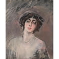 thumbnail image 2 of Giovanni Boldini 15x18 Gold Ornate Wood Frame and Double Matted Museum Art Print Titled - Woman Franca Florio (About 1924), 2 of 4