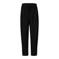 thumbnail image 6 of IYYVV Womens Cotton Sweatpants Yoga Lounge Casual Pants Open Bottom Sweat Pants for Women with Pockets 2024 Black 2XL, 6 of 7