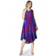 thumbnail image 5 of Sakkas Neja Women's Casual Maxi Summer Sleeveless Loose Fit Tie Dye Tank Dress - 17009-C3 - One Size Regular, 5 of 5