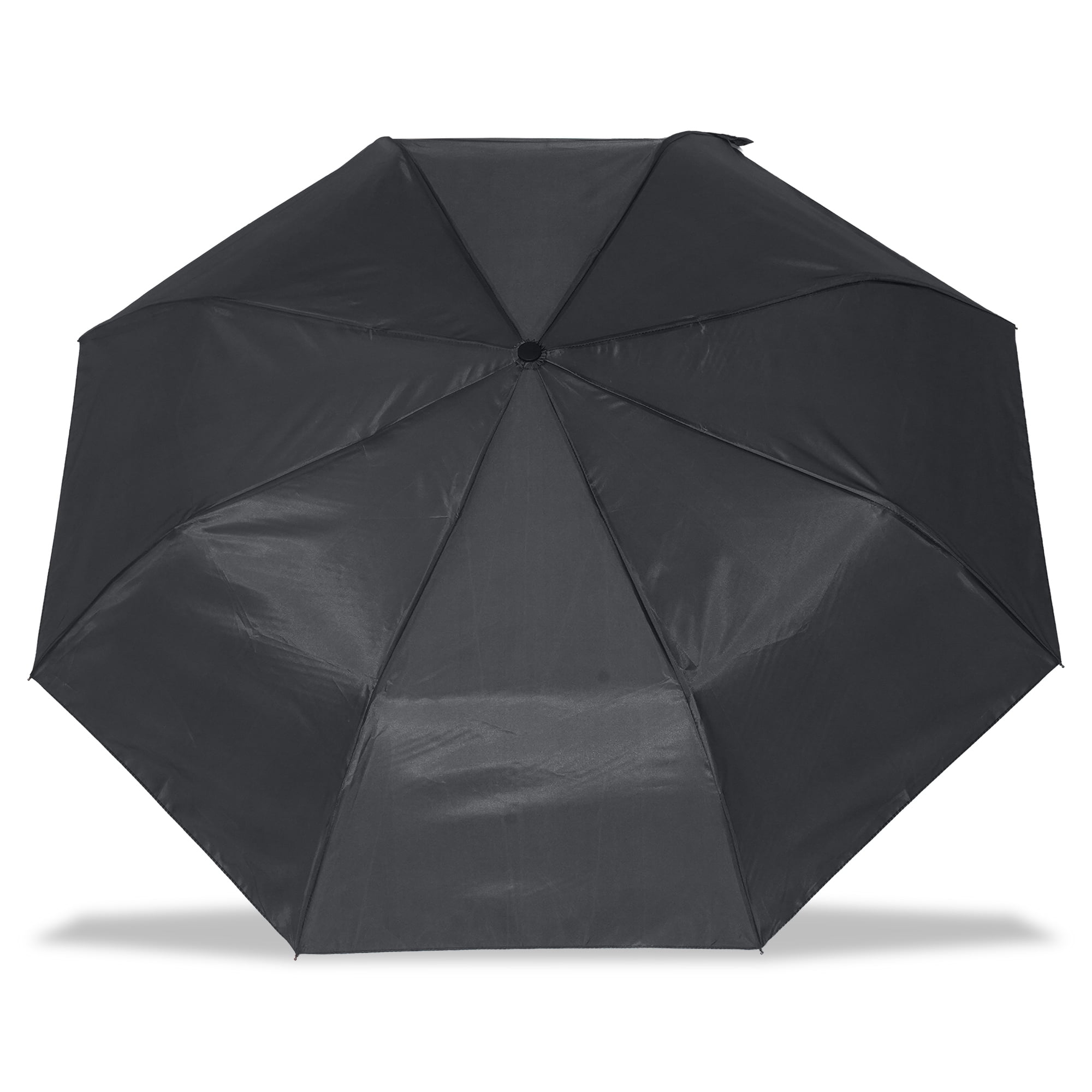 Misty Harbor Automatic Open Folding Rain Umbrella, Black - Walmart.com