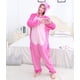 thumbnail image 1 of Pijamas Unisex de una pieza con dibujos animados, ropa de dormir de poliéster bonita, manga ajustada y cálida hasta el suelo, color rosa y azul, para invierno, 1 of 4