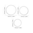 thumbnail image 2 of VERDANVERSE 4Pcs Drum Replacement Part Snare Drum Mute Rings Polycarbonate Membrane, 2 of 8