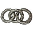 thumbnail image 4 of Bergamo Art 7 Inch Decorative Handmade Aluminum Modern Chain Sculpture in Nickel, 4 of 4