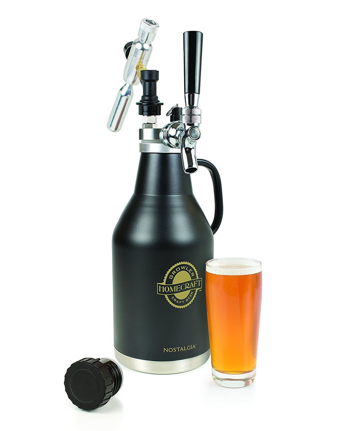 Black HomeCraft CBG64 Beer growler 2-liter 