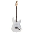 thumbnail image 3 of Tcbosik 39 inch Electric Guitar, Beginner Guitar Kit with Bag, Cord, Strap, Accessories and Tremolo Arm, White, 3 of 9