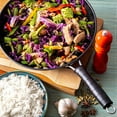 thumbnail image 5 of Moss & Stone 5-Piece Carbon Steel Wok Set - 12" Wok Pan for Electric, Induction & Gas Stove - Includes Glass Lid, Wok Spatula, Chopping Board & Paring Knife, 5 of 7