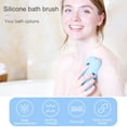 thumbnail image 3 of Bath Shower Silicone Body Scrubber,Double-sided Exfoliating Body Scrub,Soft Brush Shower Sponge for Women Men and Baby,1 Pcs(Grey), 3 of 9