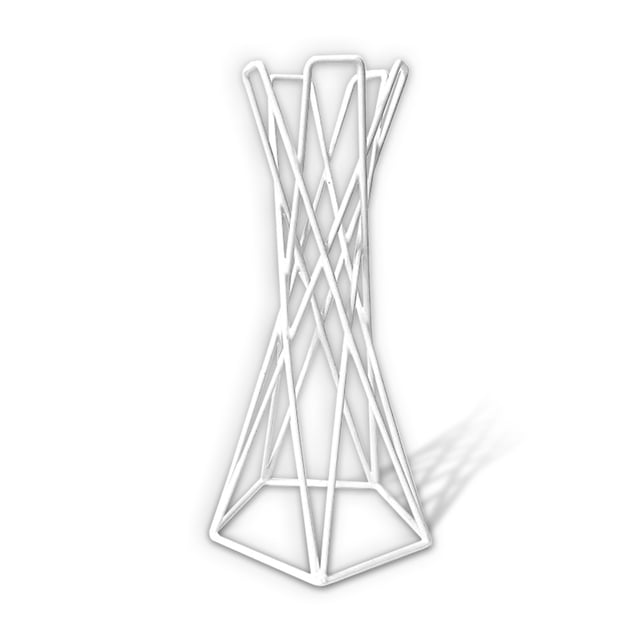Tabletop Air Plant Holder Holder Huegue Design Geométrico Soporte Oficina Piña Rack Pote Contenedor Decoración Suministros Hogar Blanco Speravity HA011507-02