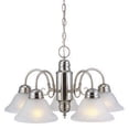 thumbnail image 1 of Millbridge 5-Light Chandelier, Satin Nickel Finish, 1 of 1