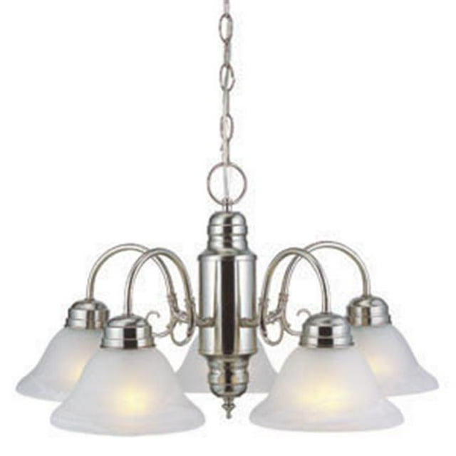 Millbridge 5-Light Chandelier, Satin Nickel Finish