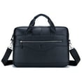 thumbnail image 2 of BULLCAPTAIN Crossbody Shoulder Bag - Genuine Leather Messenger Bag for Office and School, 2 of 7