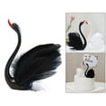thumbnail image 3 of de cisne Estatua Escultura animal Pastel Regalos Negro 38x108cm Gloria Mobiliario, 3 of 9