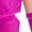 Hot Pink, variant on Kids Girls 3 Piece Hip Hop Jazz Latin Ballroom Dance Outfits Sequins Metallic Halter Crop Tops with Skirt Gloves Set Black 10