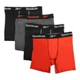 thumbnail image 2 of REEBOK MEN'S PACK 4 - 211 P46 RED GREY - MEDIUM - UNDERWEAR X4 BOXER BRIEF, 2 of 2