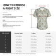 thumbnail image 4 of Vsdgher Dog Riding Skateboard Women Shirts V Neck Short Sleeve Tops T-Shirt Basic Tees, S to 3XLXX-Large, 4 of 5