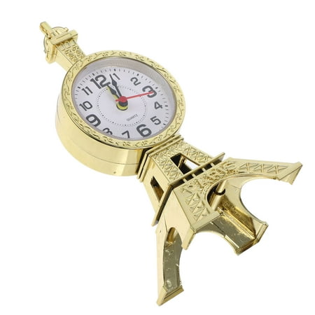 Beaupretty Stylish Golden Desk Alarm Clock with Chic Design for Home Use