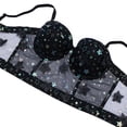 thumbnail image 5 of Levmjia Women's Shapewear Corset Vintage Lace Steel Boned Solid Color Bustier Waist Trainer with Removable Straps Daily Wear Fishbone, 5 of 5