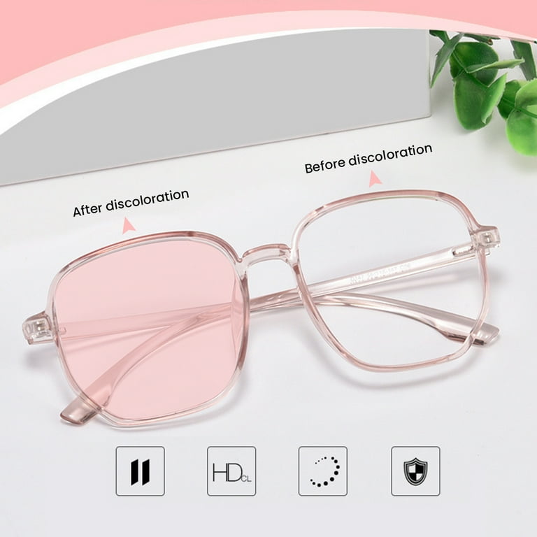 Fashion Photochromic Sun Glasses Men Anti Blue Light Glasses Frame