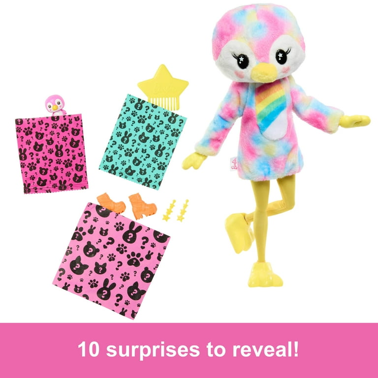 Barbie Cutie Reveal Penguin Doll & Accessories, Color Dream