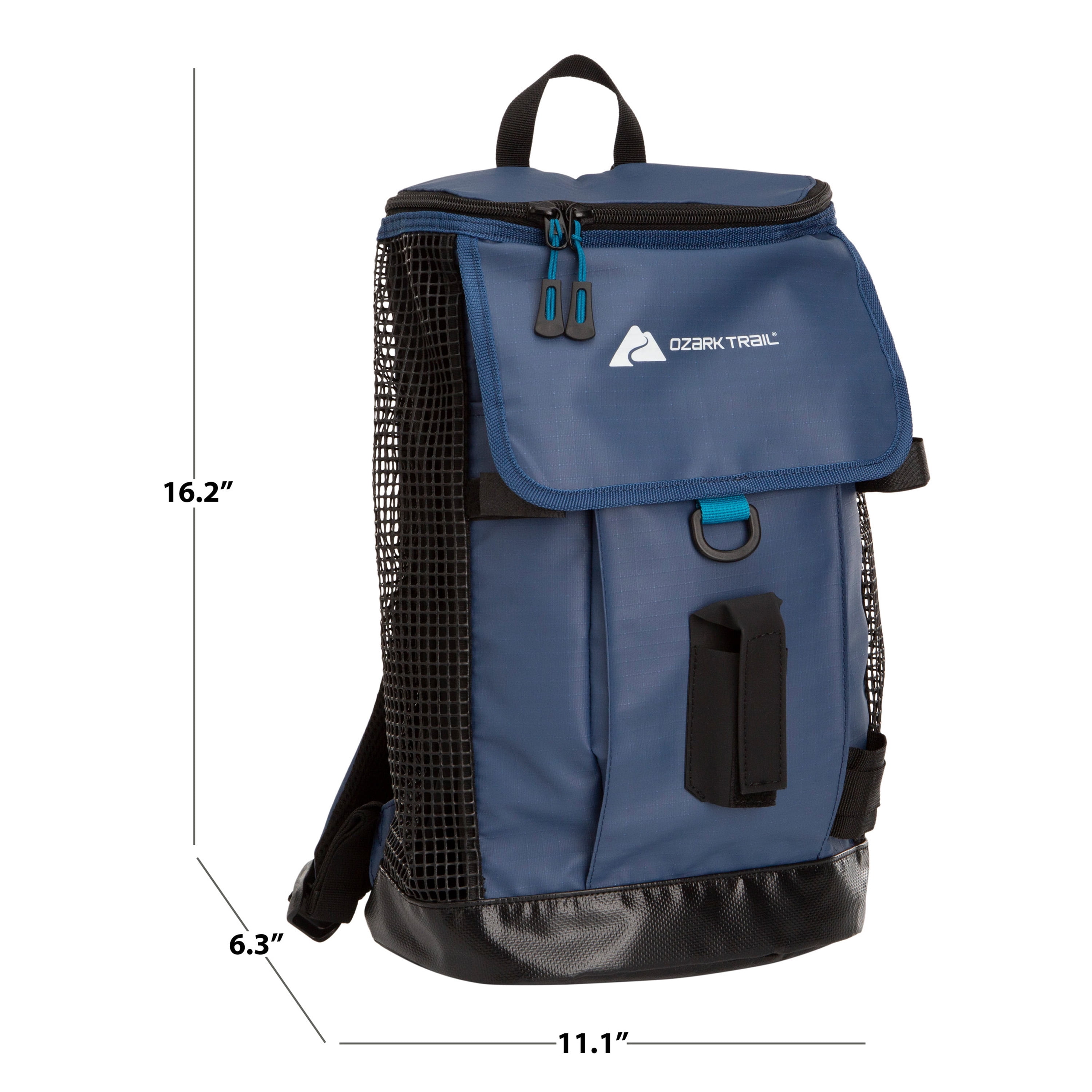 Ozark Trail Saltwater Fishing Tackle Backpack, Washed Indigo