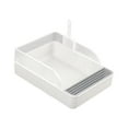 thumbnail image 2 of Caja de arena para gatos, arenero, inodoro para mascotas, arenero para gatos, bandeja de arena para mascotas para gatitos Blanco S, 2 of 9