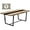 Brown, variant on STHOUYN 71" 6ft Large Dinner Table for 6 8 Seat Dining Room Table, Rectangular Farmhouse Modern Kitchen Long Black & Grey Industrial Conference (Grey)