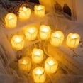 thumbnail image 3 of Velas de lágrimas LED sin llama Velas de té parpadeantes a batería (D), 3 of 7