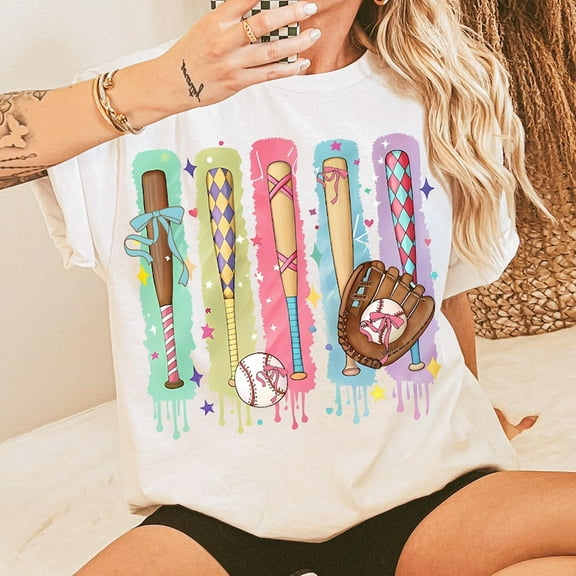 T-Ball Mama T-Shirt, Girly Game Day Baseball Tee, Coquette Bow Mom Shirt, Cute T-Ball Girl Outfit, Sports Mom Gift Idea