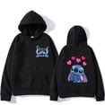 thumbnail image 1 of Sudadera con capucha de dibujos animados de Disney Stitch para mujer, ropa de calle de Manga, Harajuku, Anime, divertido, invierno, años 90, 1 of 1