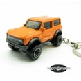 thumbnail image 3 of 2021 '21 Ford Bronco Orange SUV Truck Car Rare Novelty Keychain 1:64 Diecast, 3 of 5