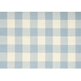 thumbnail image 1 of Ahgly Company Indoor Rectangle Contemporary Light Steel Blue Checkered Area Rugs, 2' x 3', 1 of 6