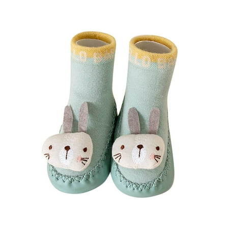 

NIUREDLTD Autumn And Winter Comfortable Baby Toddler Shoes Children Cotton Warm Breathable Floor Sneakers Size 13