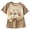 a114-Brown, variant on KPOPLK First Birthday Baby Boy outfit Summer Casual Crew Neck Waffle Knit Shirt Infant Clothes Shorts Set(18-24 Months,Brown)