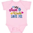 thumbnail image 3 of Inktastic My Aunt and Uncle Love Me with Hearts Boys or Girls Baby Bodysuit, 3 of 5